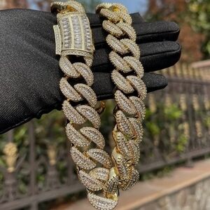 Gold Diamond Cut Cuban Link Chain